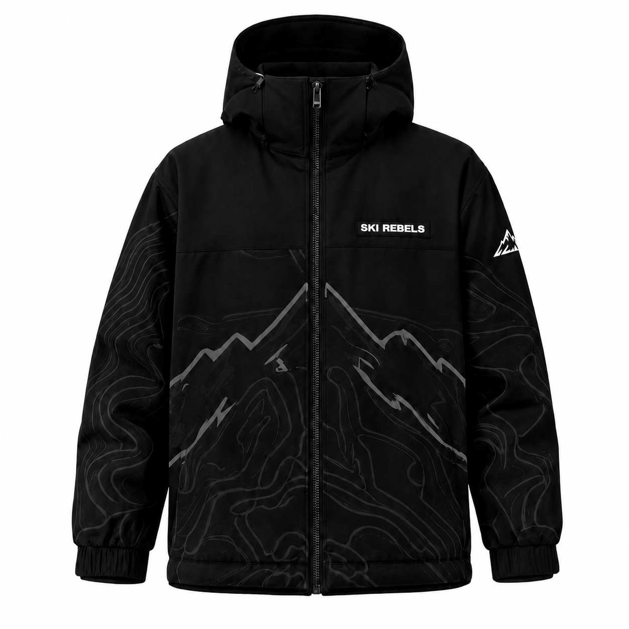 Full-Zip Shell in Black