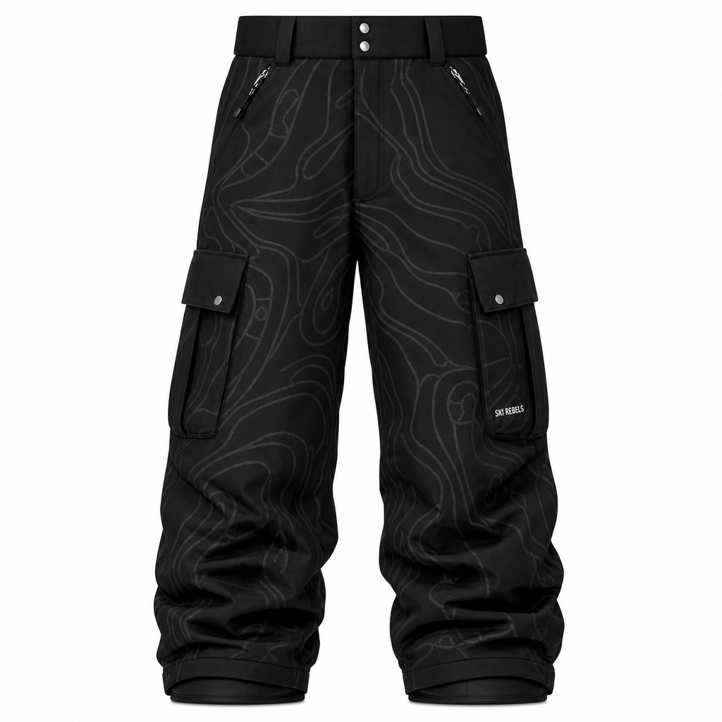 Baggy Shell Pants in Black